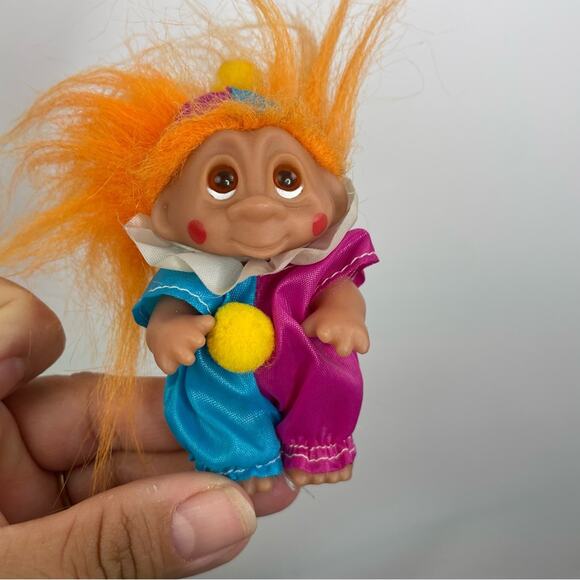 Vintage Trolls Dolls Jailbird & Clown lot of 2 - Picture 2 of 7